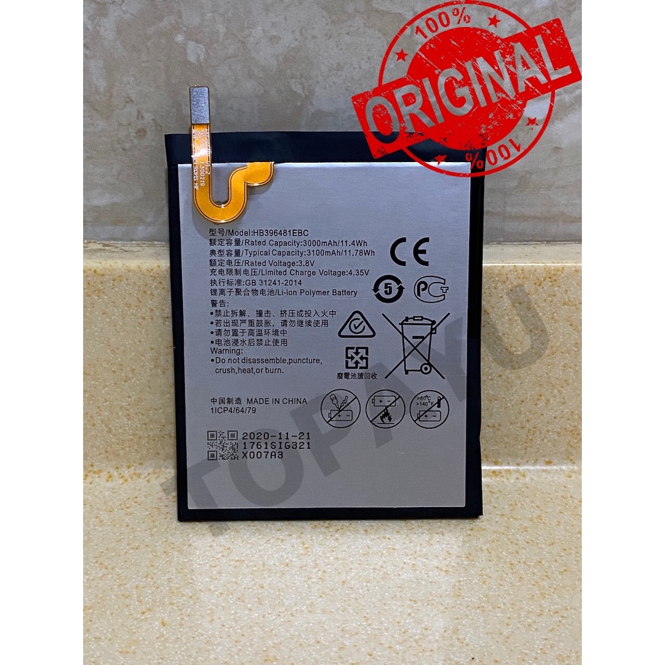 M COM [ 3000 Mah ] - Baterai Huawei Y6ii / Y6 Dual / Y6II // Y6 II / HB396481EBC - ORIGINAL - Batera