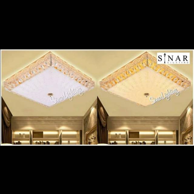 Lampu plafon kristal LED 96138/40