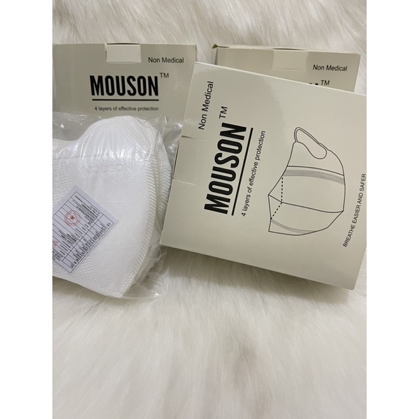 Masker duckbill korea mouson isi 50pcs / masker duckbill mouson embos