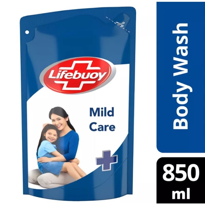 Lifebuoy Antibacterial Body Wash Sabun Mandi Cair Refill 825 ml kemasan sachet