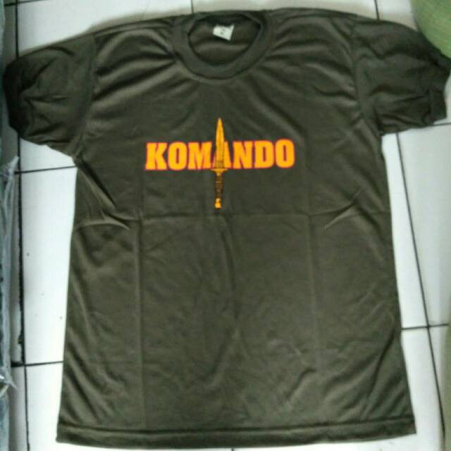 Kaos Komando Warna Hijau Army