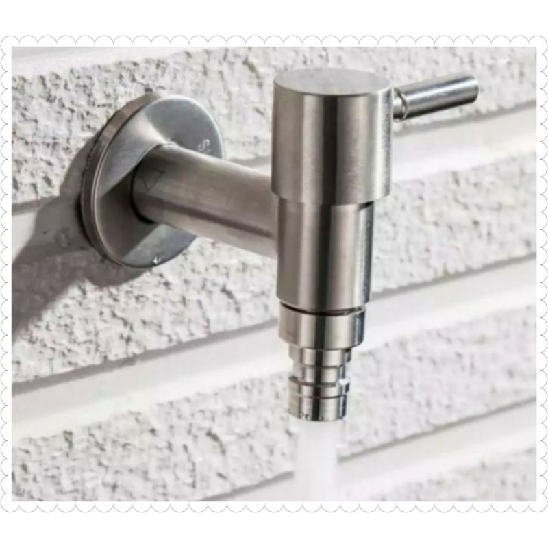 Kran Tanam Minimalis kran air tembok  STAINLESS SUS304