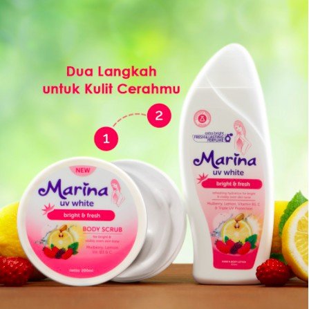 Marina UV White Body Care | Scrub Hand Body Lotion