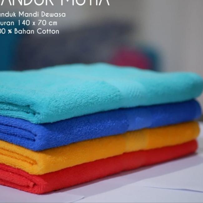 ✵ Handuk Mutia 70 x 140 Original, Tebal dan lembut - Merah ❂