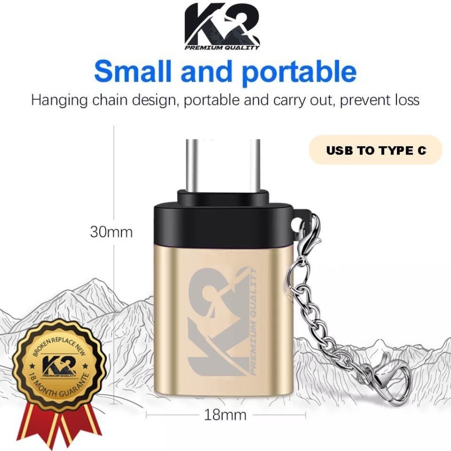 K2 OTG FLASH USB PREMIUM QUALITY -  TYPE C