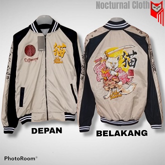 Jaket Bomber Sukajan Terlaris All Series Gambar Tiger Jaket Sukajan Neko Samurai Premium By Nocturna