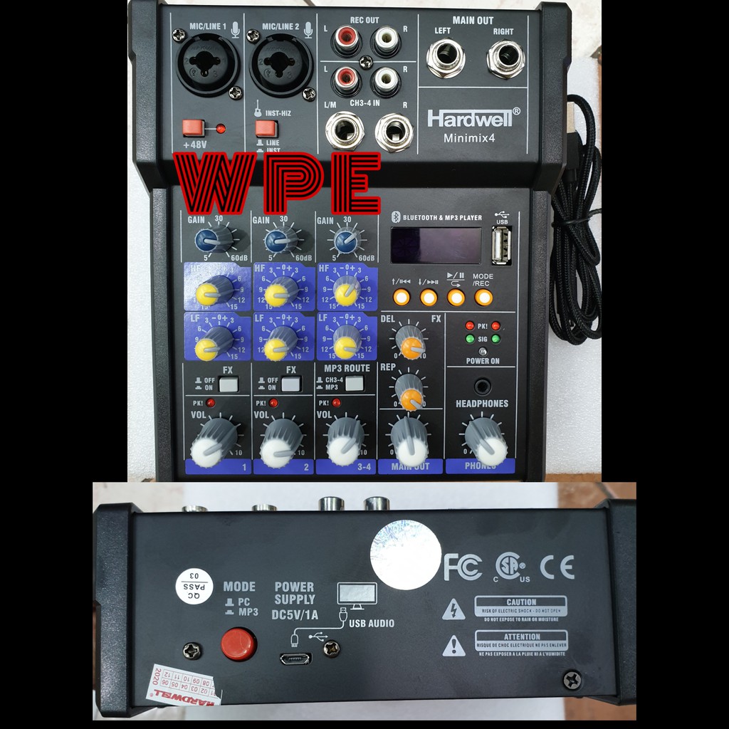 Mixer HARDWELL MINIMIX4 4Ch ORIGINAL MINIMIX 4 RECORDING