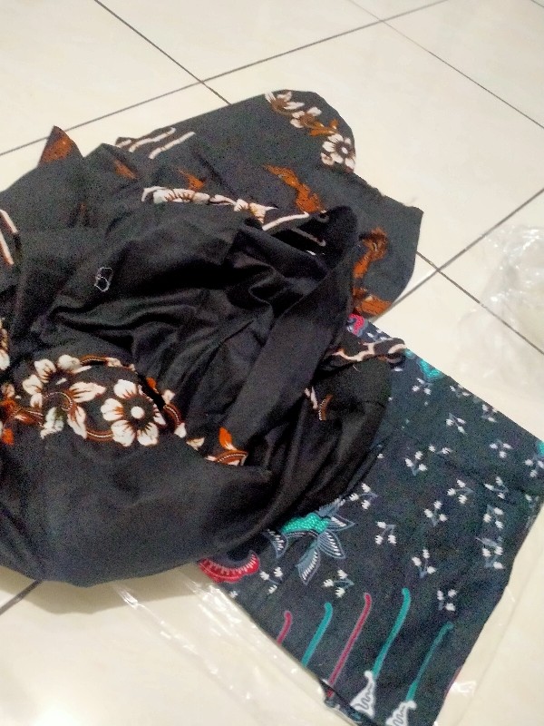 Ms Gamis Batik Sriwedari Maxi Jumbo Bumil/busui Katun Sogan Allsize Ld 104 Dan 120.