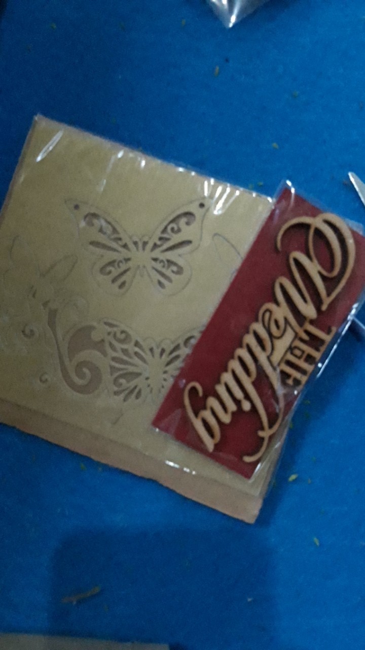 Rs 10 X 3 Cm Arab Bismillah Pls Mdf / Chipboard / Triplex Mahar Seserahan