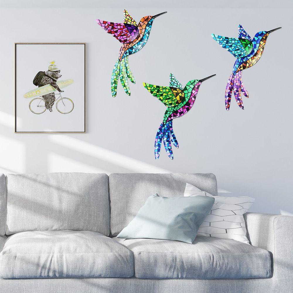 Populer Patung Teras Ornamen Hummingbird Logam Dekorasi Rumah Kerajinan Taman Indoor Outdoor