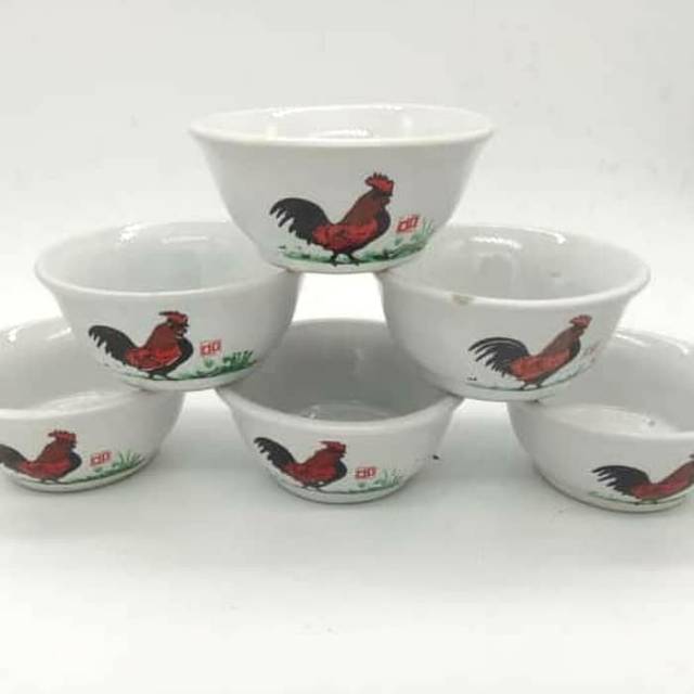 3pc Mangkok Saos Ayam jago diameter 7 5cm keramik SNI 3pc Mangkok Saos Ayam jago diameter 7 5cm keramik SNI