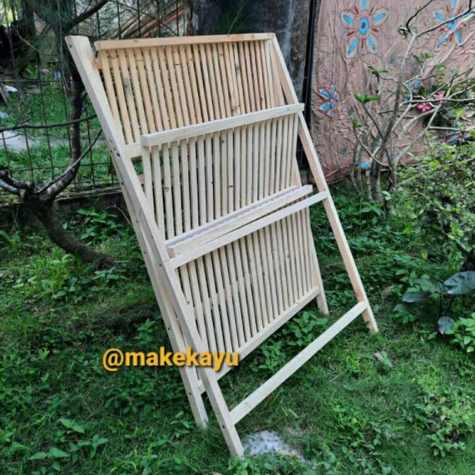 Rak Kayu Susun Rak Display Tanaman Rak Kayu Lipat Jati Belanda 3 Susun Sonbokshop