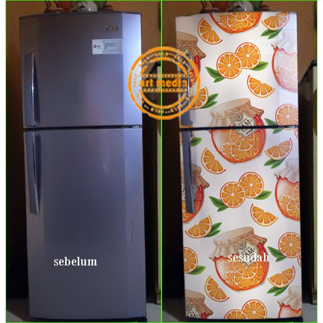 STIKER KULKAS JARJAM ORANGE