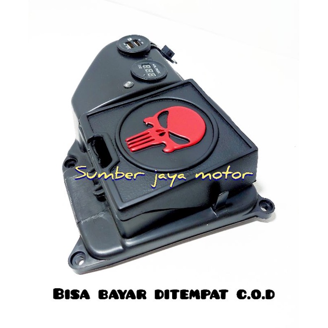 TUTUP AKI ACCU RX KING CUSTOM TENGKORAK TIMBUL