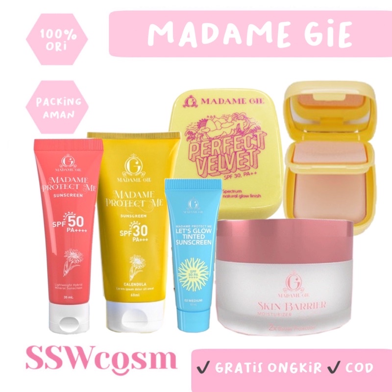 Madame Gie Velvet Two Way Cake Powder | Sunscreen Madame Gie