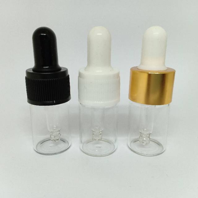 Botol pipet kaca bening 5ml / botol penetes essensial oil