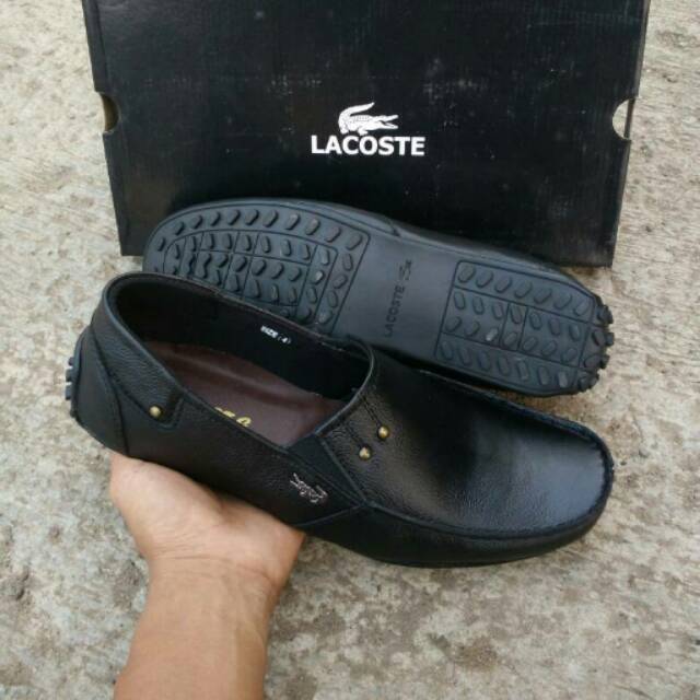 SEPATU SLIP ON PRIA SEPATU KANTOR SEPATU KULIT LACOSTE