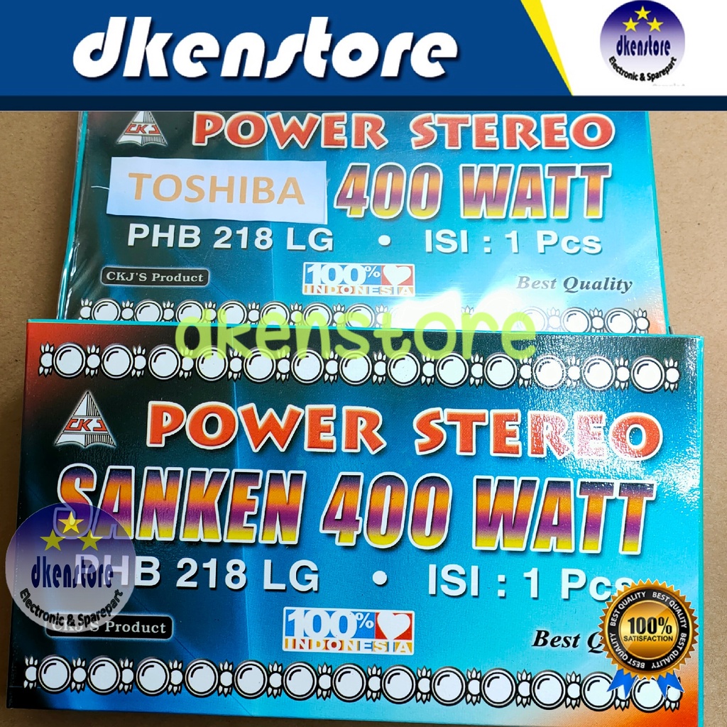 KIT POWER SANKEN atau TOSHIBA Stereo 400w PHB218 CKJ