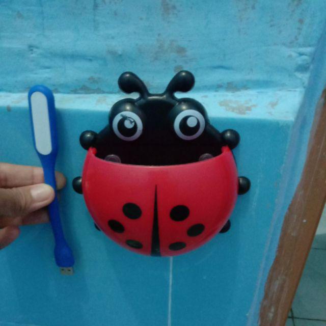[rc45] - Tempat Odol Kumbang Tempat Odol Lady Bug Tempel Dinding Tempat Pensil / Ridela Sumbar