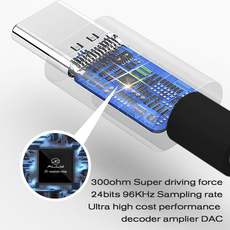 JCAlly TC08 Hifi Earphone Upgrade Cable Silver MIC