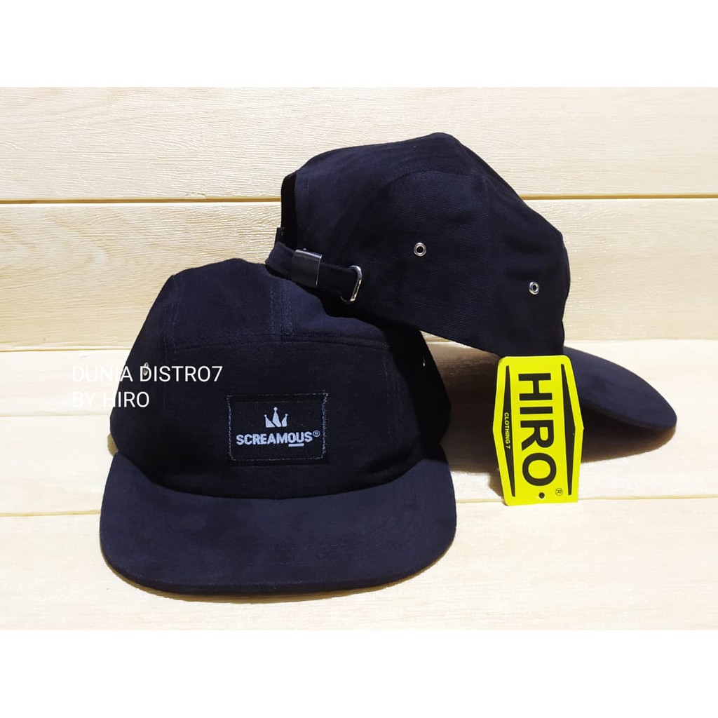 [COD]Topi Snapback Hip-Hop Bordir SCREAMUS New MOdel/Topi Lima Panel/Topi Distro Keren