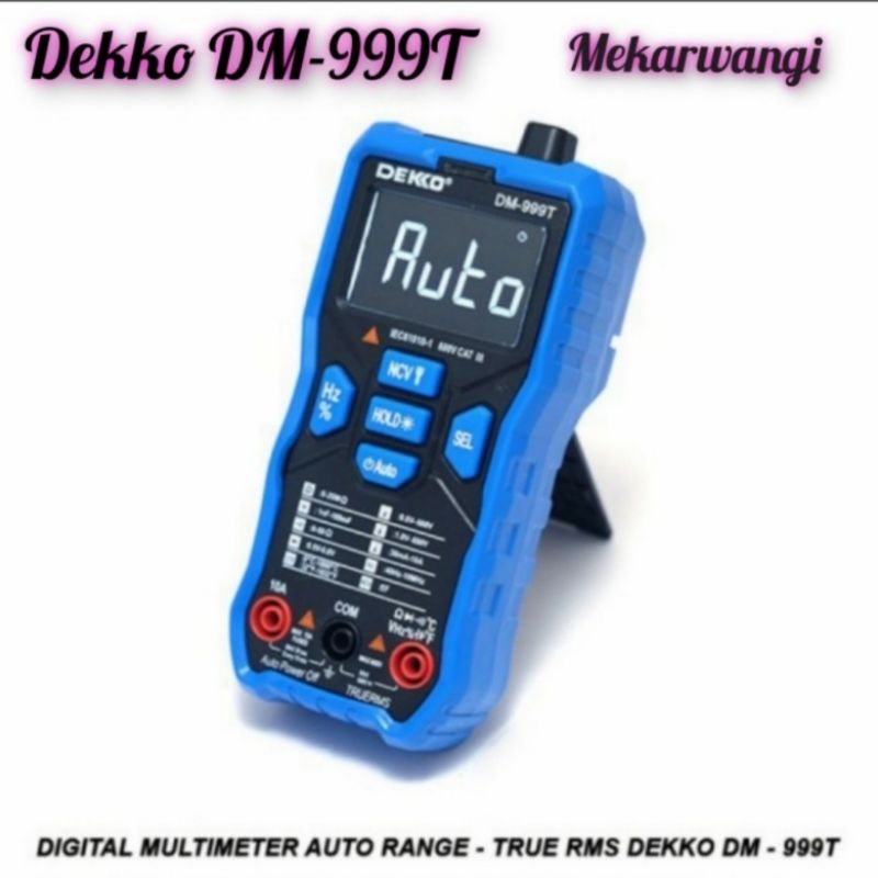 Digital multimeter dekko DM-999T auto range true RMS original Dekko