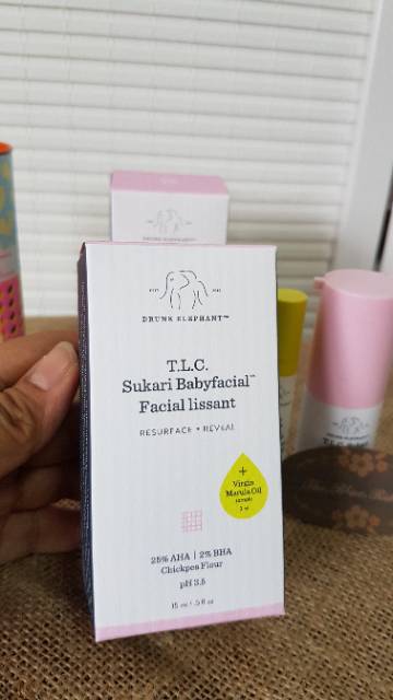 DRUNK ELEPHANT T.L.C SUKARI BABYFACIAL + VIRGIN MARULA OIL SET