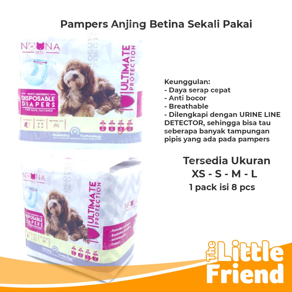 Popok Diapers Anjing Kucing Betina Loop Mens Anti Bocor NOONA PACK