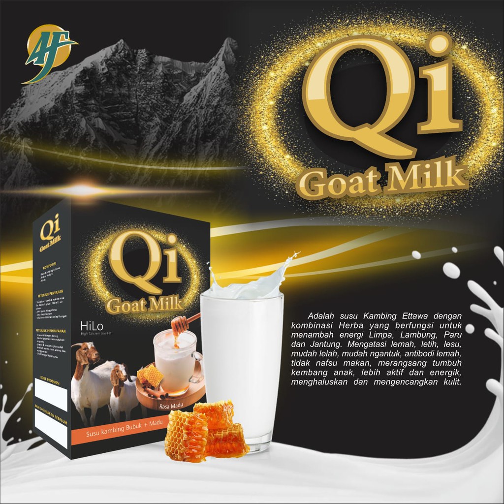 

Susu Kambing Etawa Qi Goat Milk Loss membuat Aktif Bergerak dan tidak mudah sakit