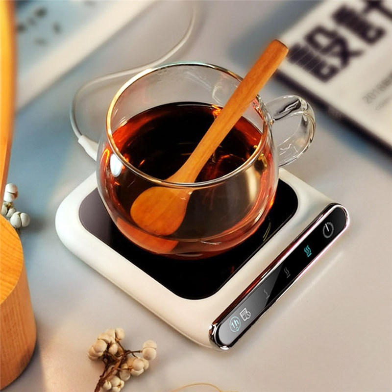 TK Mug Warmer USB Cup Heater Desktop Heating Coaster for Coffee Milk Tea Adjustable Temperature Cup Pad