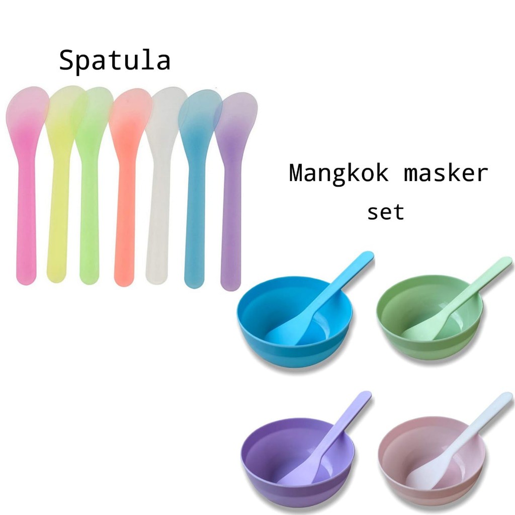 MANGKOK MASKER SET  MANGKUK MASKER 4in1 SPATULA