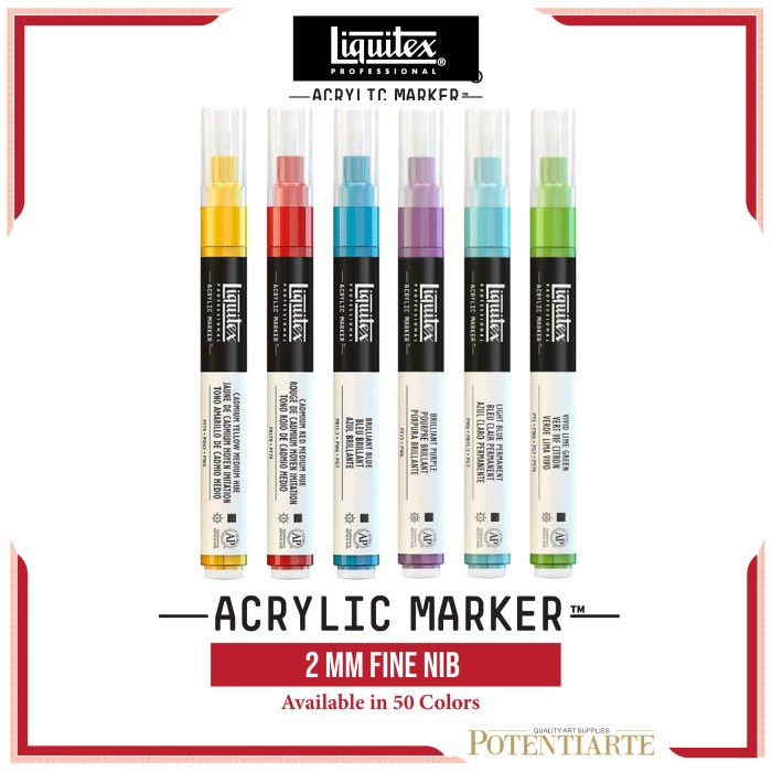 

Cat Akrilik Liquitex Marker Fine Acrylic Color Paint - Part 02 - BRILLIANT BLUE