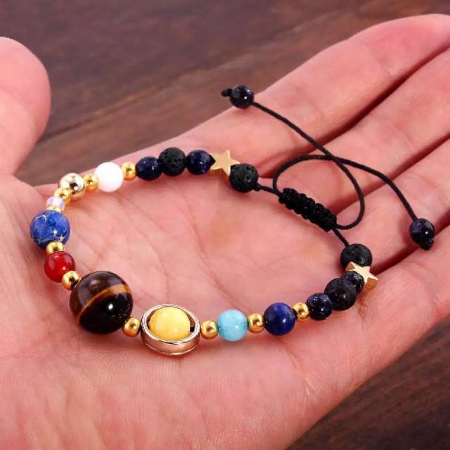 Gelang Tangan Galaxy Planet Tata Surya Pria Wanita