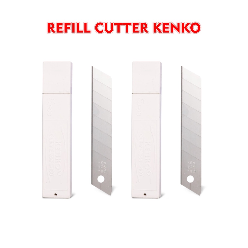 Isi Cutter Refill  Kenko L 150 Isi 5 Mata Pisau Ukuran Besar