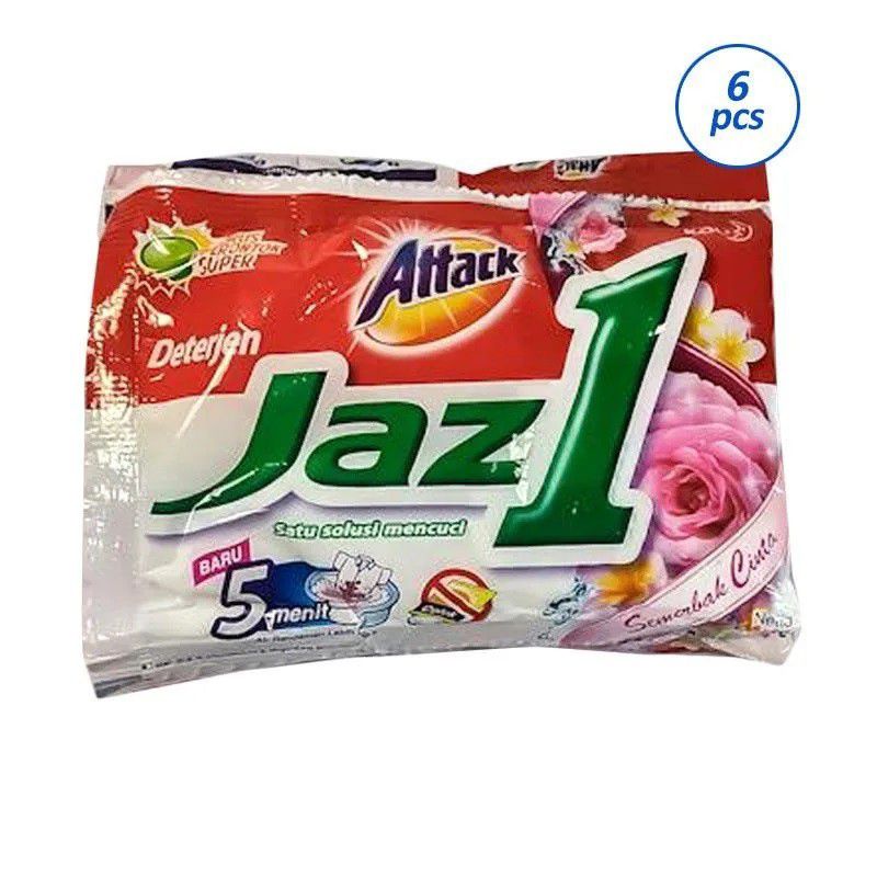 PROMO!!! ATTACK JAZ1 DETERGEN BUBUK RENCENG ( ISI 6 SACHET)