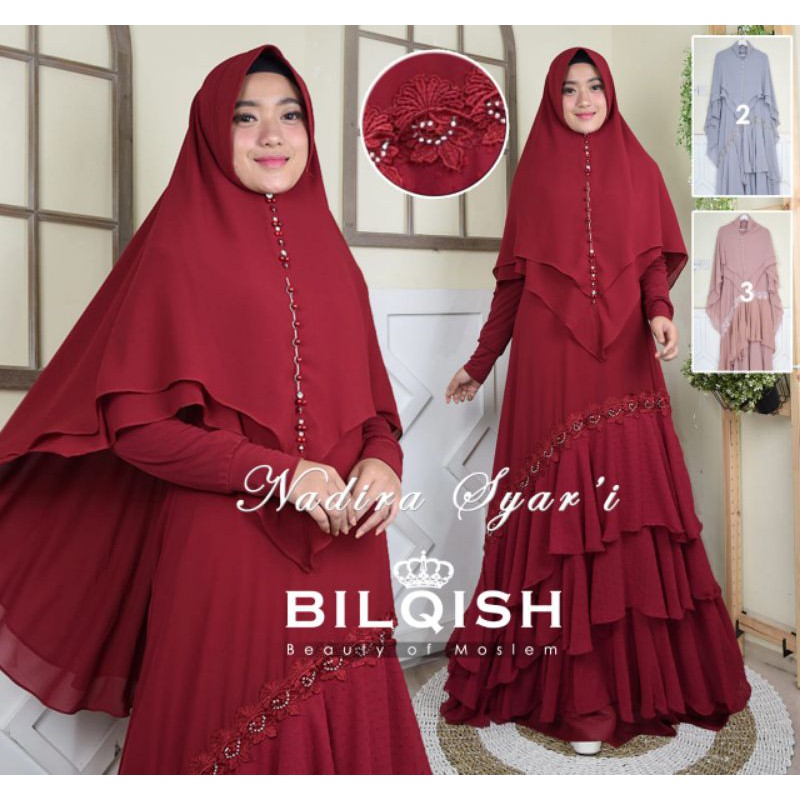 Nadira Gamis Syar'i Set kerudung