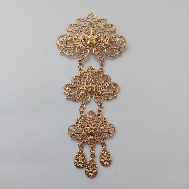 Bros kebaya Bros kutubaru Bros susun tiga-B rose gold