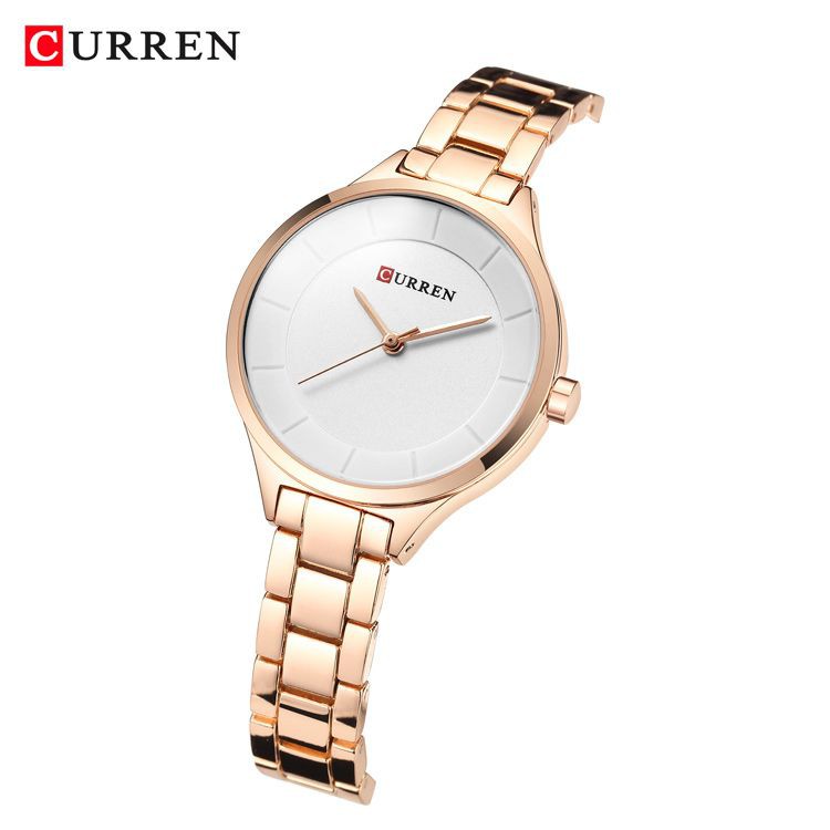 CURREN 9015 Jam Tangan Wanita Analog Stainless Steel WATCHKITE WKOS