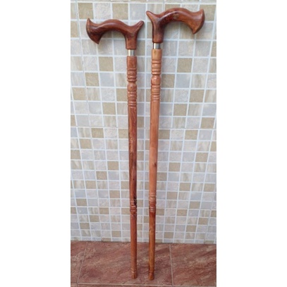 TONGKAT JALAN KAYU STIGI LAUT ASLI PROFIL