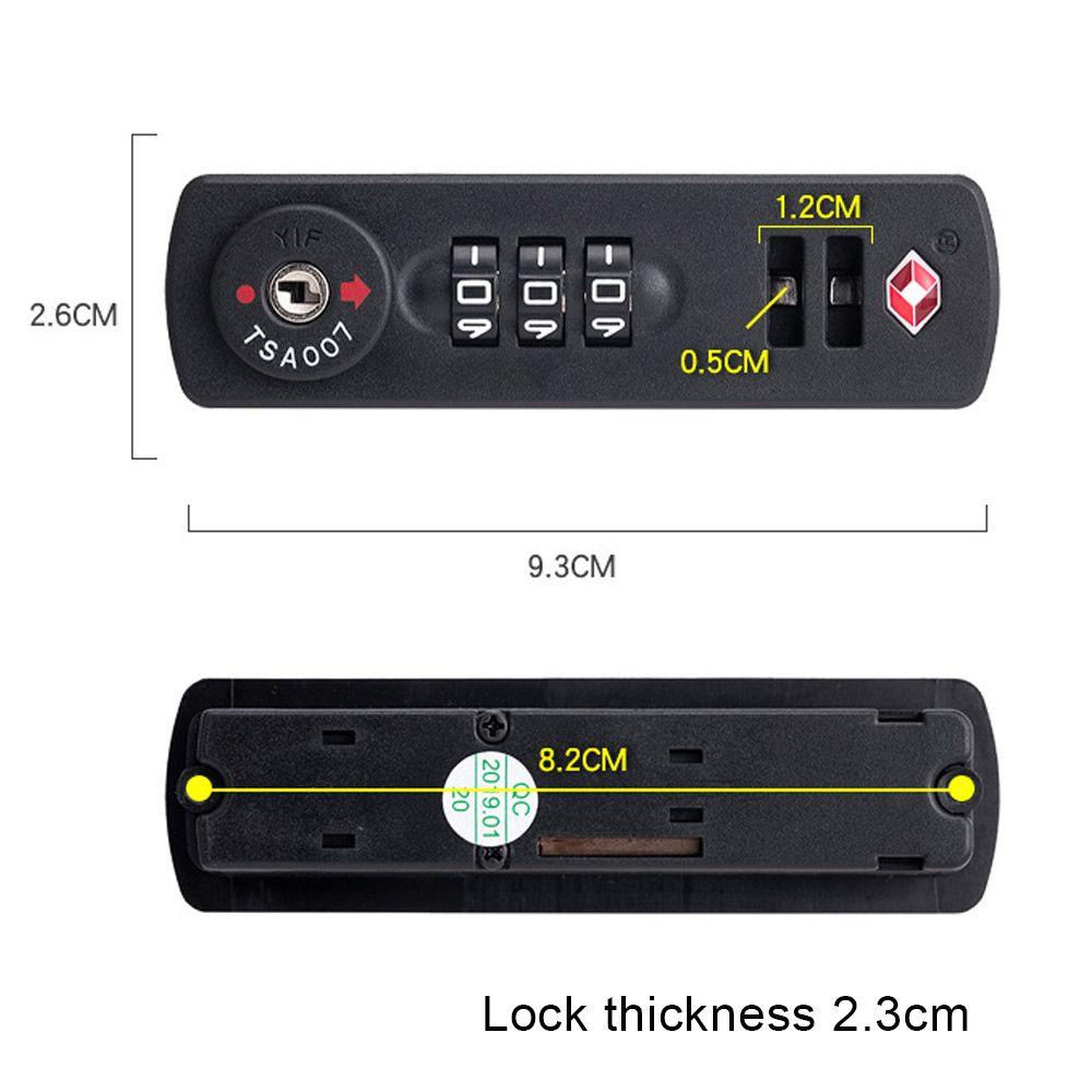 Pineapple TSA Customs Lock Gembok Pengaman Anti Maling Tahan Cuaca Aman Code Lock