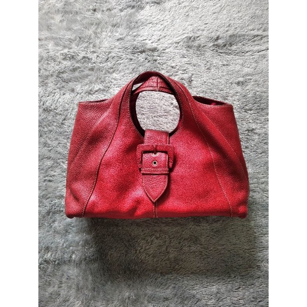 Preloved - "Bottega Veneta" Red Hobo Bag
