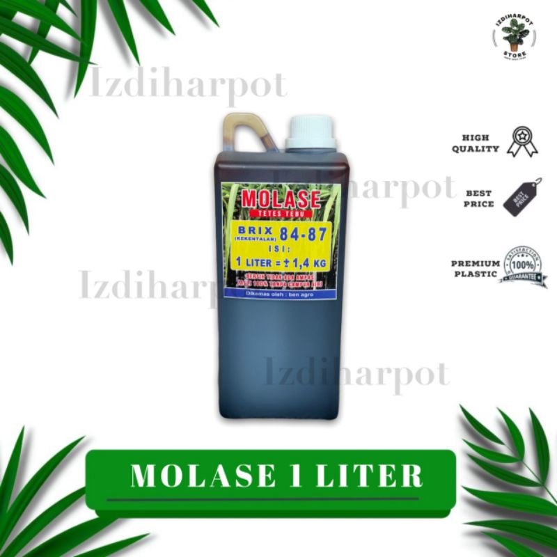 MOLASE TETES TEBU PREMIUM MURNI ASLI TANPA CAMPURAN KEMASAN 1 LITER - MOLASE 1 LITER