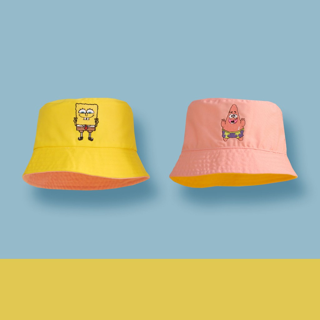 

Pop Kidswear Sponge Bob Bucket Hat - Reversible hat anak gambar kartun