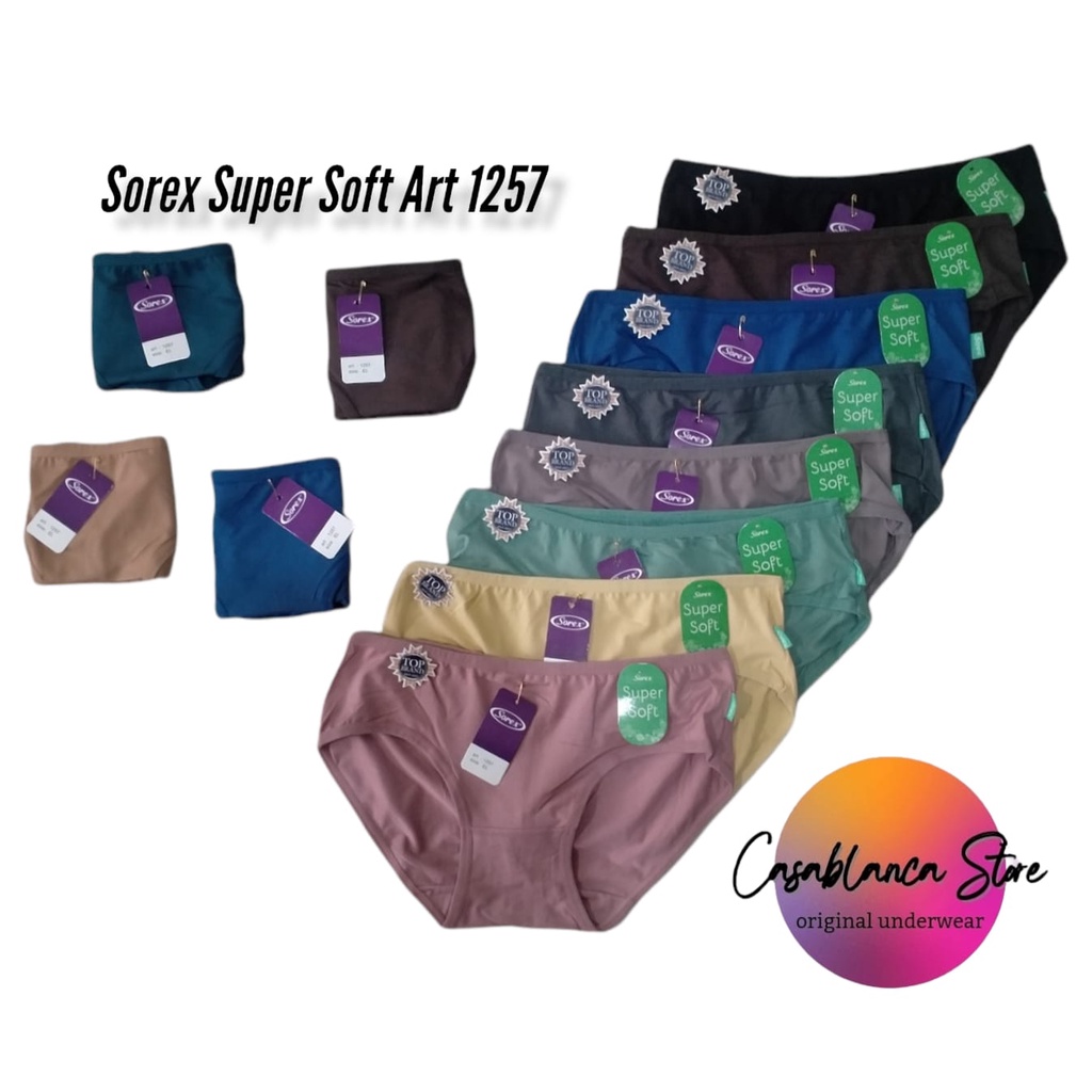 CELANA DALAM WANITA SOREX EDISI SUPER SOFT (Art. 1257) BERBAHAN SANGAT HALUS &amp; LEMBUT.