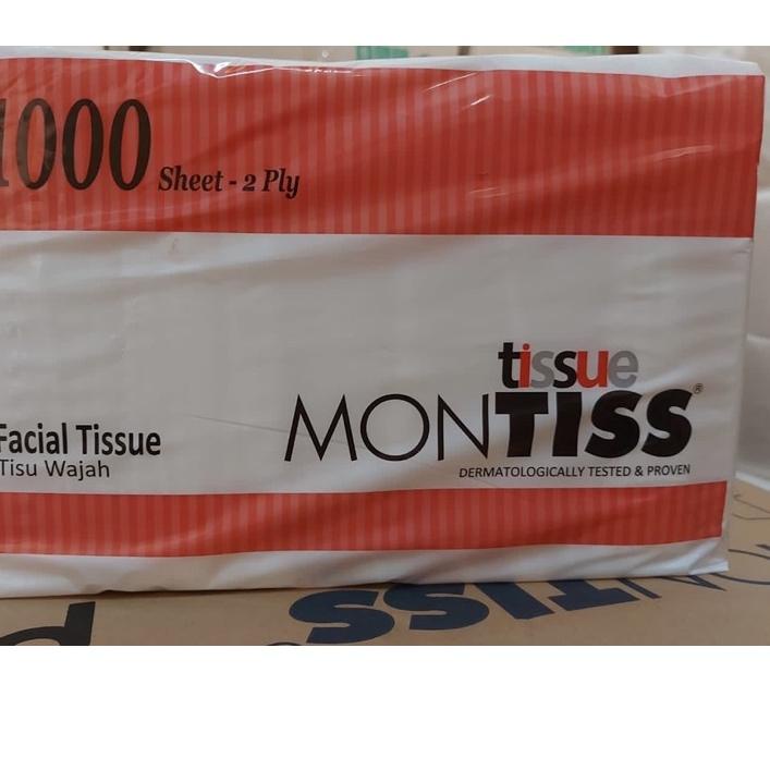 ⁂ tisu tissue montiss 1000 gram 2ply ➭