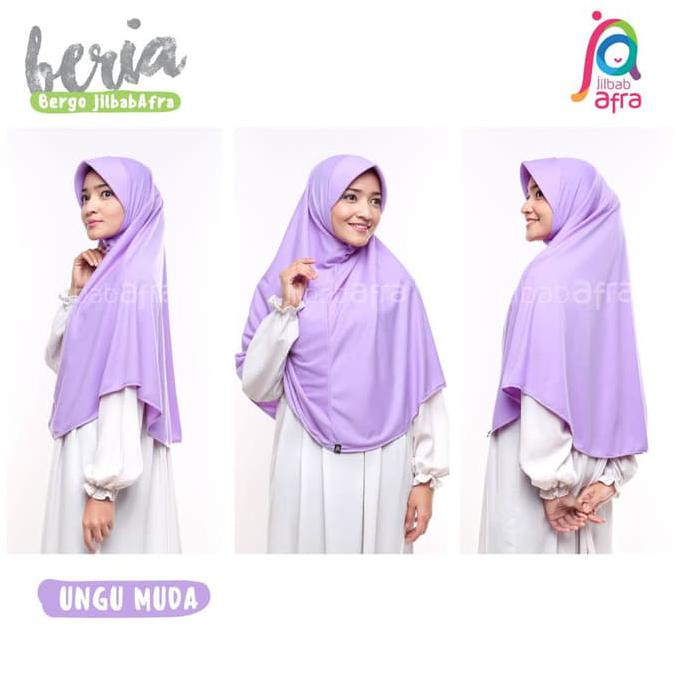 Jilbab Hijab Bergo Instan Kaos Beria Afra (Size XL)