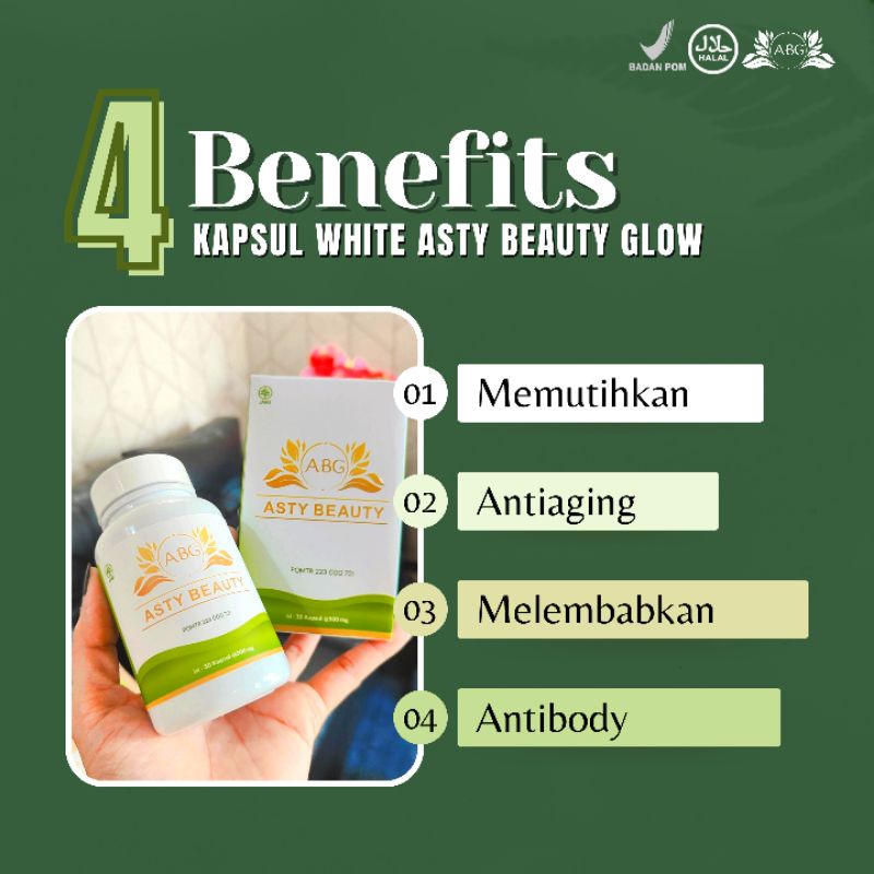 *FREE GIFT* KAPSUL WHITENING ABG/ASTY BEAUTY GLOW/KAPSUL GLOW UP BPOM