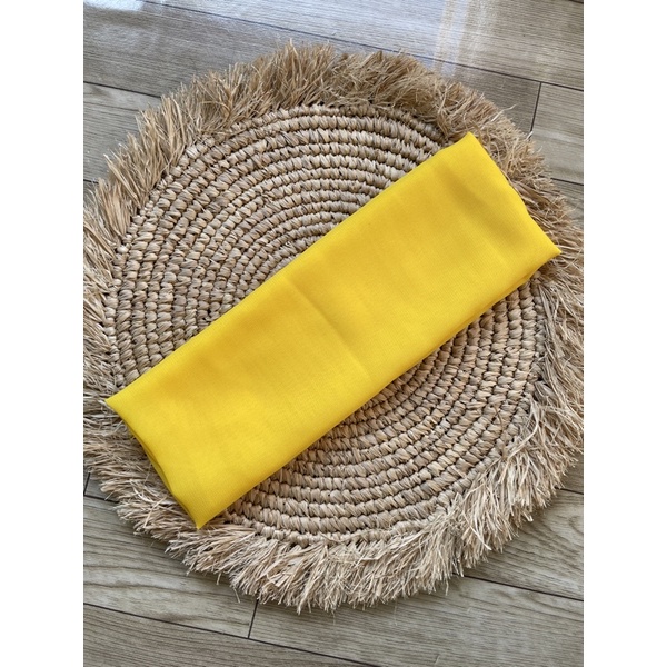 Selendang sifon Hycon/senteng-kuning sari