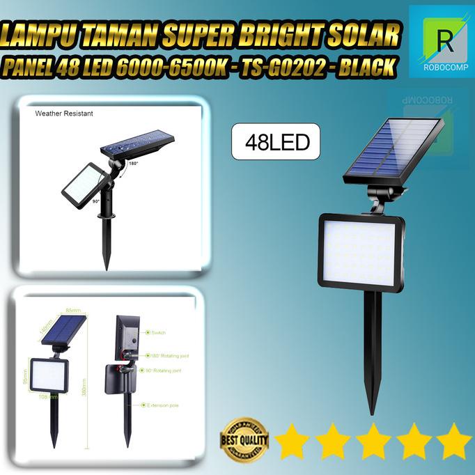 Lampu Taman Super Bright Solar Panel 48 LED 6000-6500K - TS-G0202