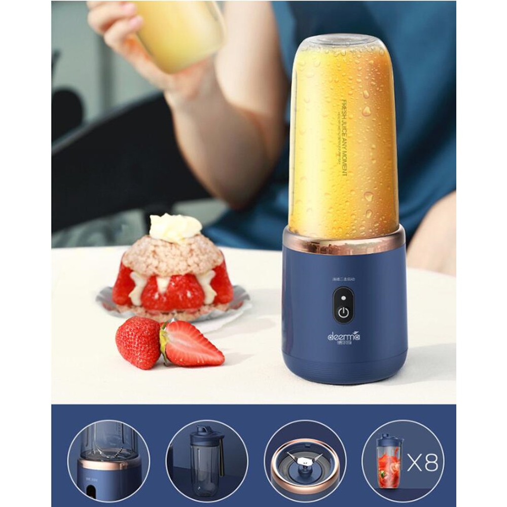 Deerma NU06 Vitamer Juice Blender Portable 400ML Hand Electric Wireless Lemon Orange Fruit Squeezer